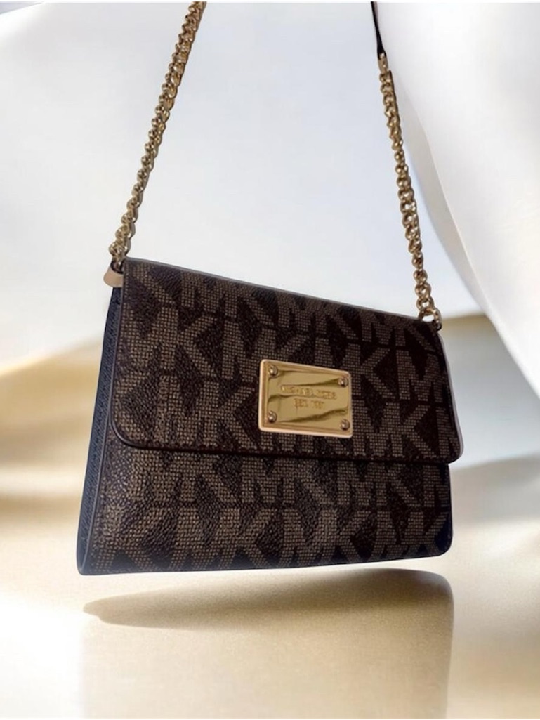 Michael Kors | Purse | Brown Crossbody Bag With Gold Metal Hardware